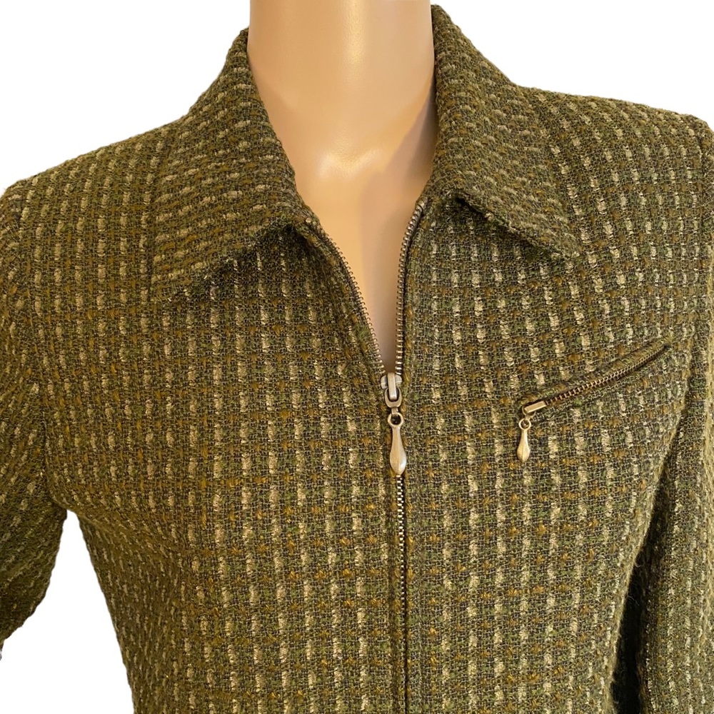 VINTAGE CARLISLE WOOL ZIP JACKET SZ 4 - Picture 7 of 16